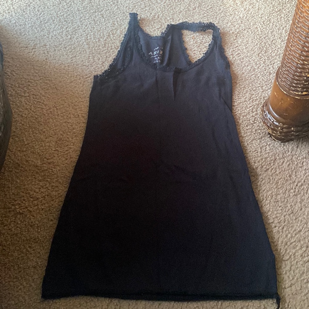 Black tank top
